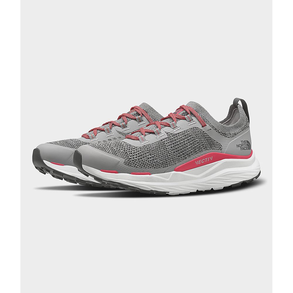 The North Face Trail Running Shoes Womens Australia - The North Face Vectiv Escape Grey / Red (GUY-2